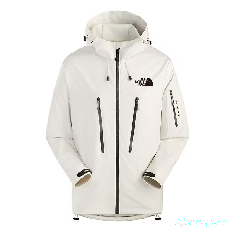 2025 The North Face Light Blue Long Waterproof Jacket