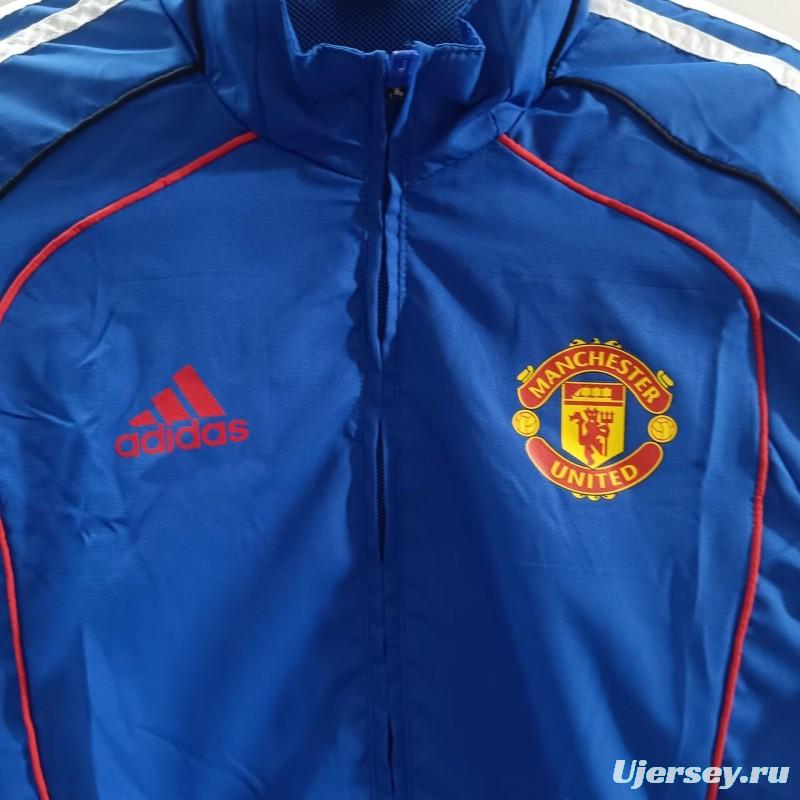 25/26 Manchester United Blue Windbreaker