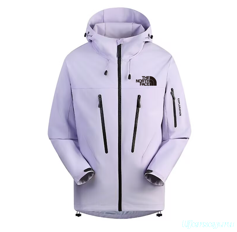 2025 The North Face Pink Long Waterproof Jacket
