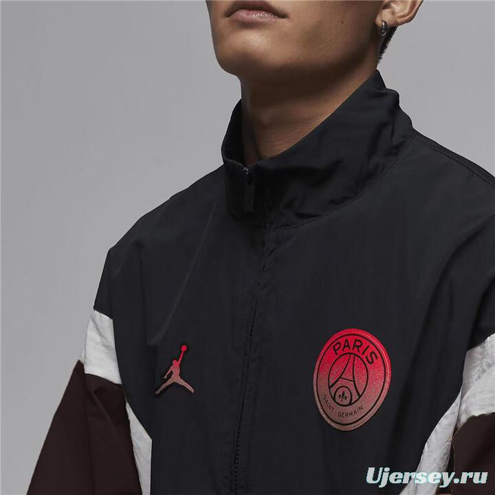 25/26 PSG Retro Color Block Track Jacket Set - Blue/Black/Pink Collection Windbreaker 3 Colors