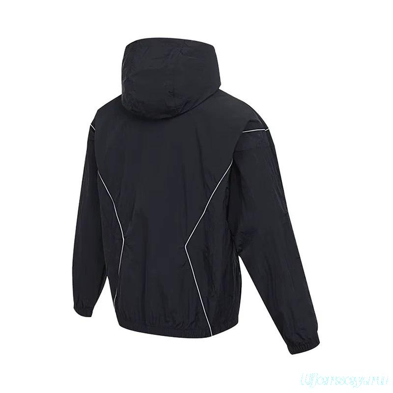 2025 NIKE Air Jordan Black Hoodie Windbreaker