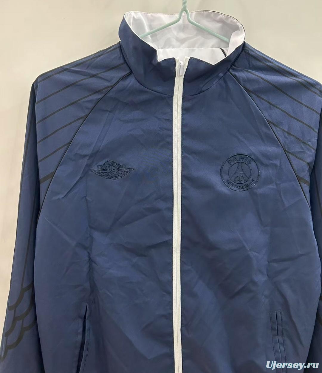 25/26 PSG Reversible White/Navy  Windbreaker