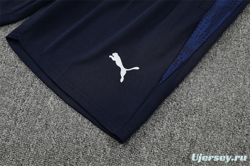 25/26 Olympique de Marseille Lake Blue Camouflage with XS Short Sleeve+Soccer Shorts