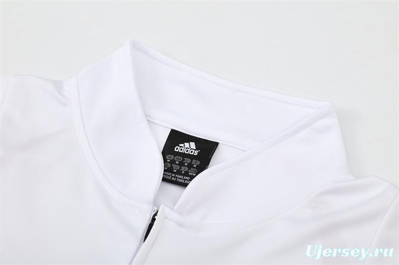 Retro 03/04 AC Milan White Half Zipper Jacket