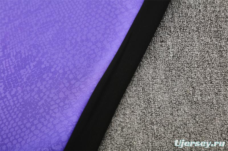 25/26 Barcelona Purple Joint Edition Half Zipper Jacket+Long Pants