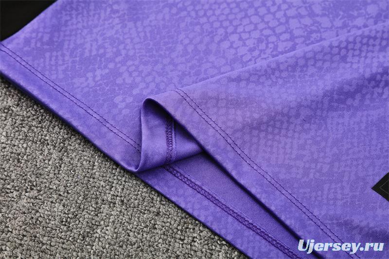 25/26 Barcelona Purple Joint Edition Half Zipper Jacket+Long Pants