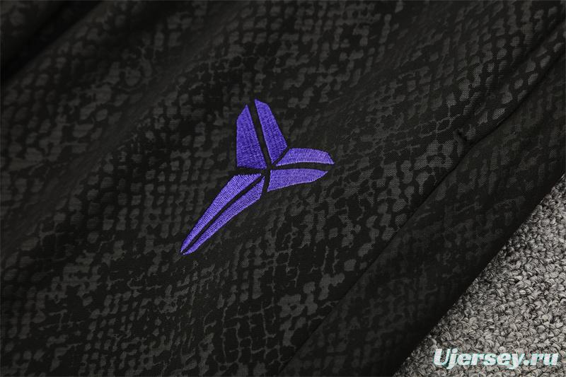 25/26 Barcelona Black Joint Edition Half Zipper Jacket+Long Pants