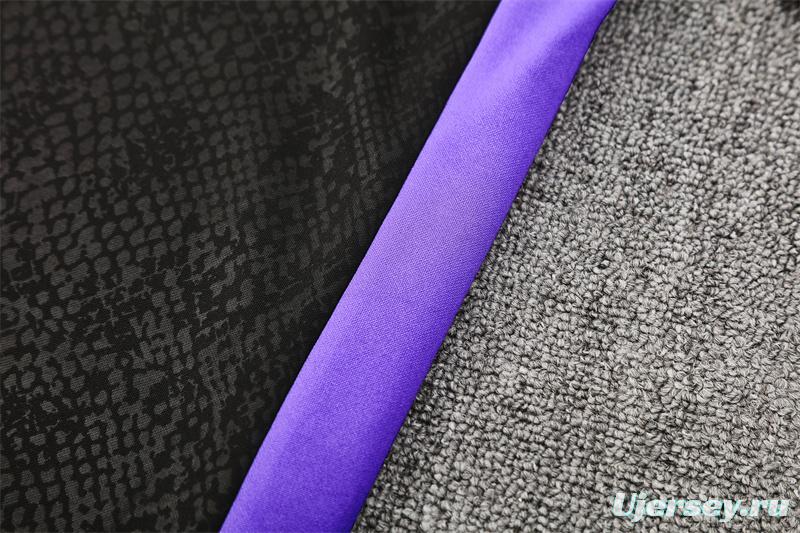 25/26 Barcelona Black Joint Edition Half Zipper Jacket+Long Pants