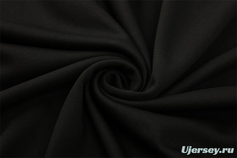 25/26 Portugal Black Half Zipper Jacket+Long Pants