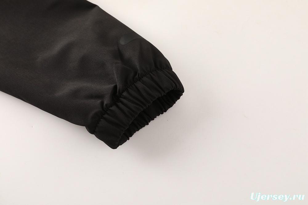 25/26 Adidas Black Hoodie Full Zipper Jacket + Long Pants