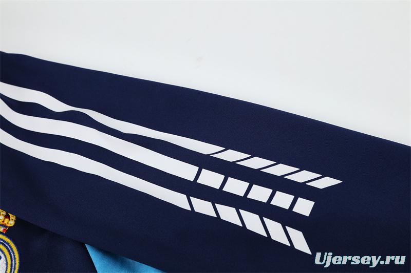 Retro 05/06 Real Madrid Royal Blue Half Zipper Jacket