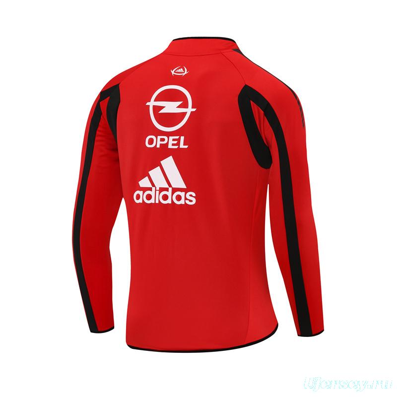 Retro 05/06 AC Milan Red Half Zipper Jacket
