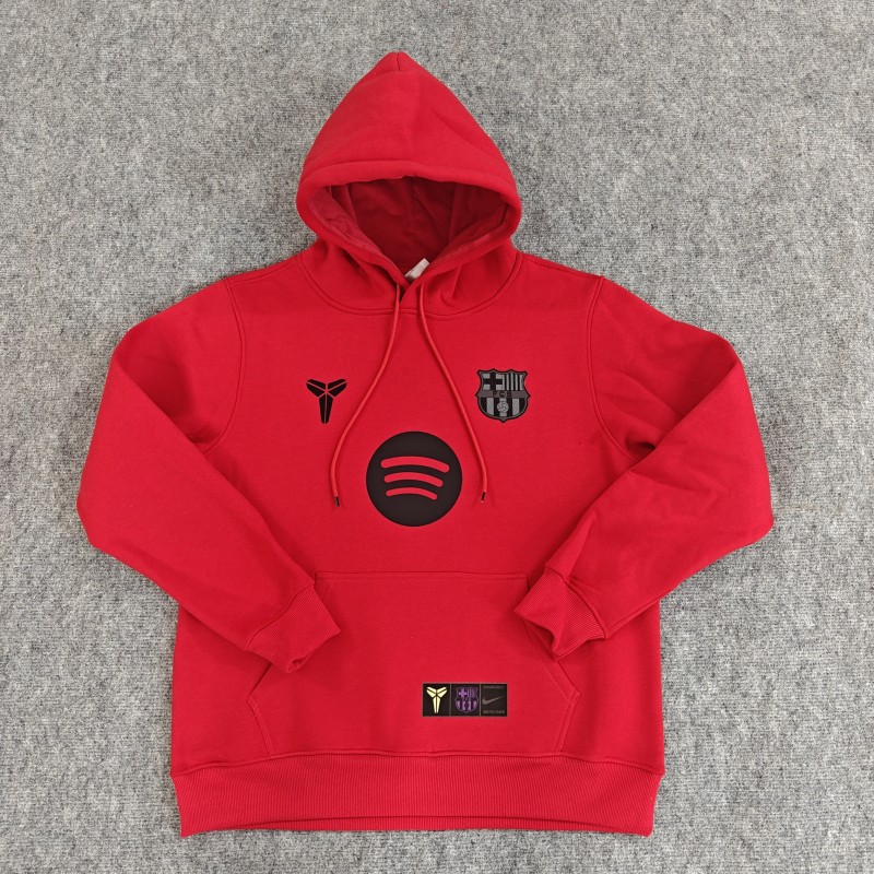 25/26 Barcelona Fleece-lined Kobe Fleece-lined hoodie 9 Colors