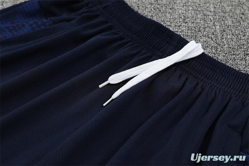 25/26 Olympique de Marseille Royal Blue Camouflage with XS Short Sleeve+Soccer Shorts