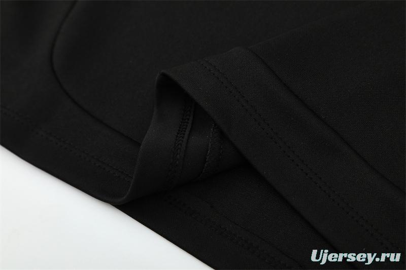 Retro 11/12 Real Madrid Black Half Zipper Jacket