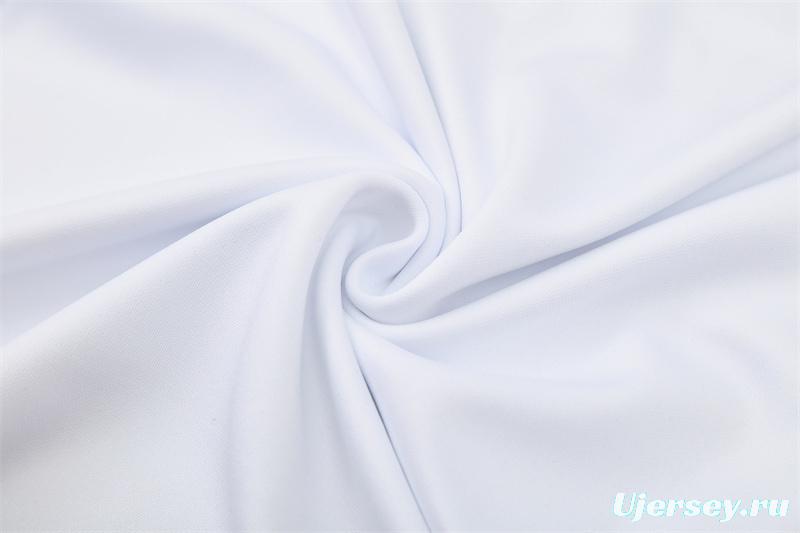 Retro 04/05 AC Milan White Half Zipper Jacket+Long Pants