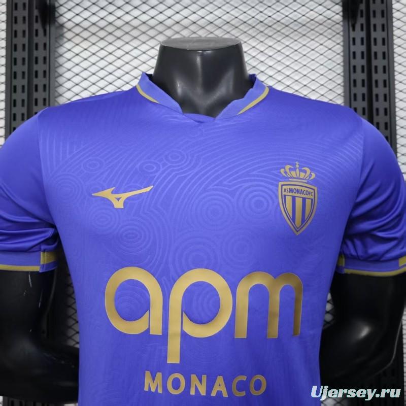 Player Version 25/26 Monaco Away Blue Jersey