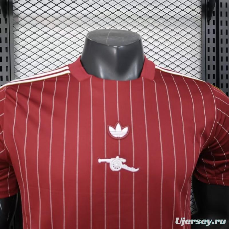 Player Version 25/26 Arsenal Wine Casual Jersey