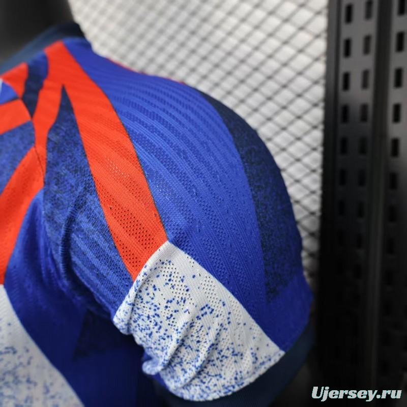 Player Version 25/26 FC Barcelona Blue with Abstract Geometric Pattern Jersey