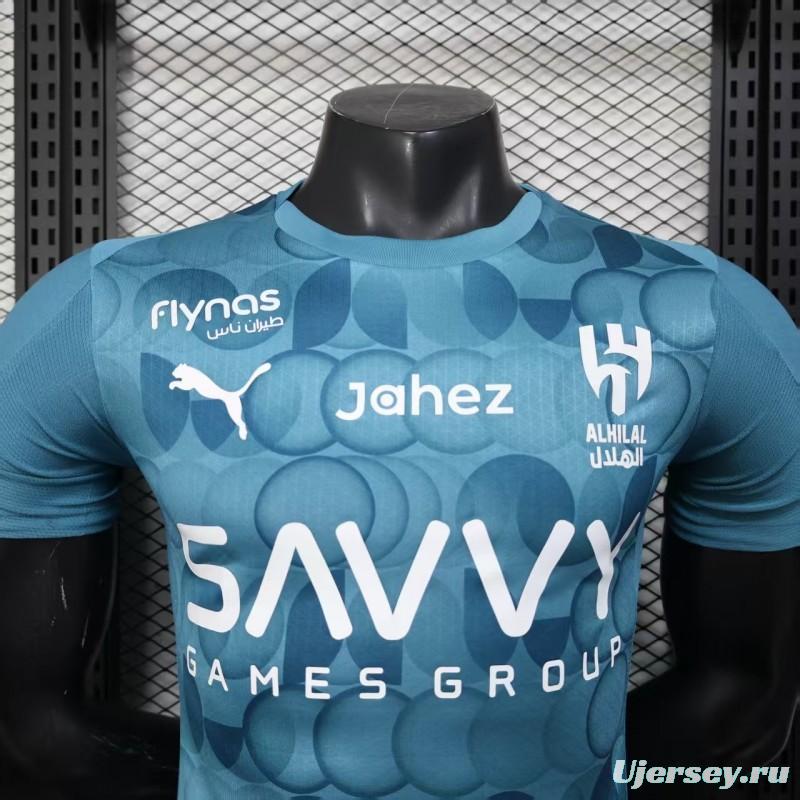 Player Version 25/26 Al Hilal Third Blue Jeresy