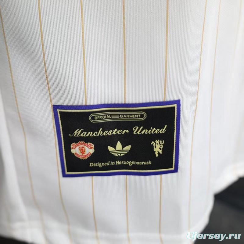 Player Version 25/26 Manchester United White Casual Jersey