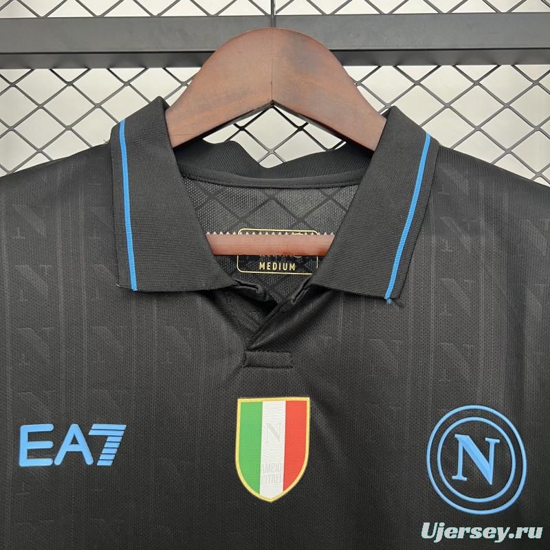 25/26 Napoli Third Black Jersey