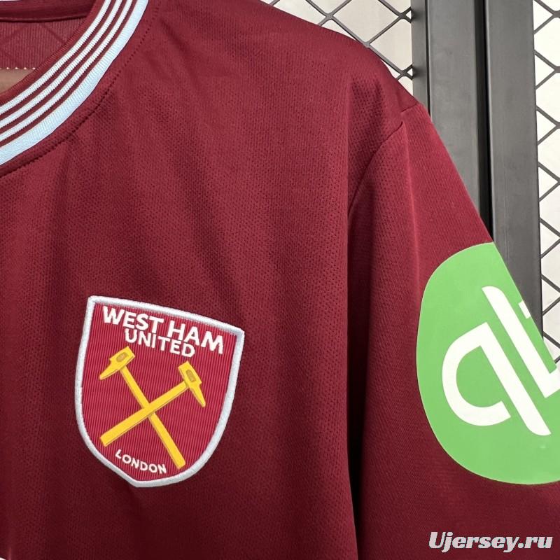 25/26 West Ham United Home Jersey