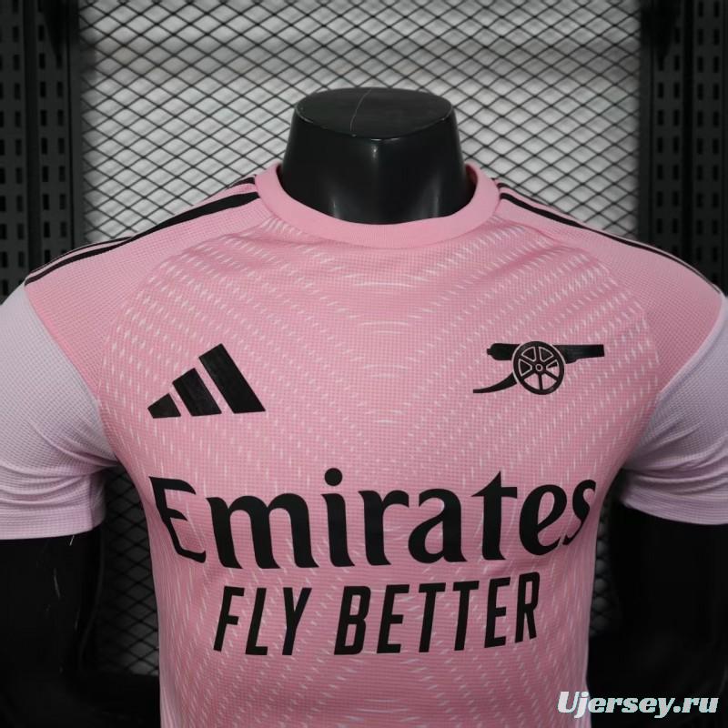 Player Version 25/26 Arsenal Pink Pre-Match Jersey