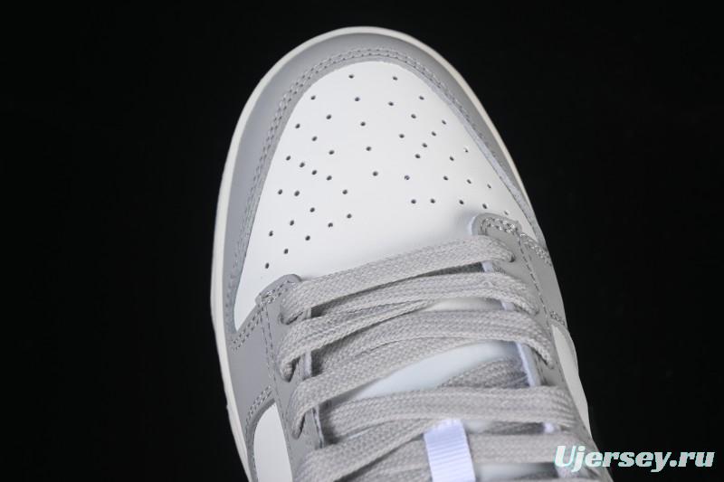 Nike SB Dunk Low White Black Grey Low-Top Casual Skate Shoes - IB3079-101