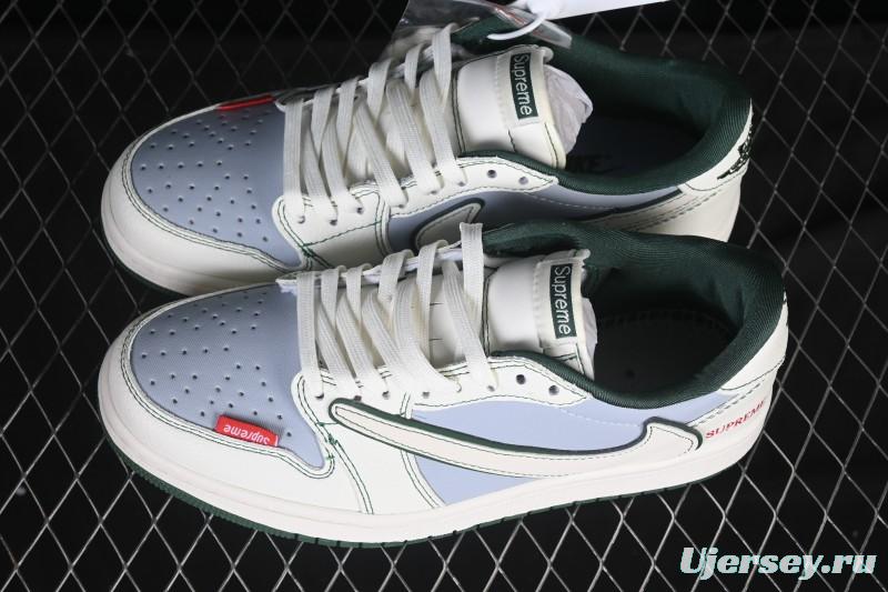 Nike Travis Scott x Fragment Design x Air Jordan 1 Low OG SP AJ1 Low Top Casual Sneakers - JW1188-149