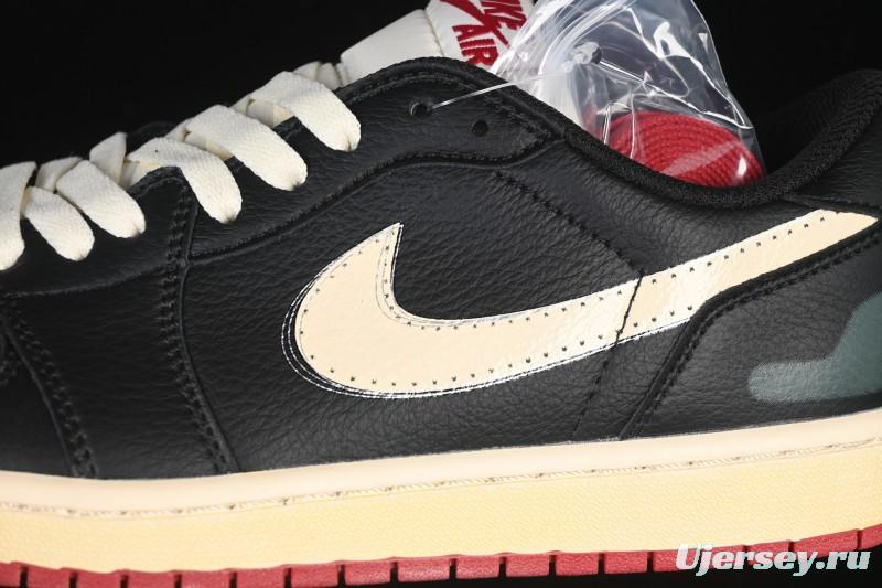 Nike Nigel Sylvester x Air Jordan 1 Low Lifestyle Casual Sneakers - IB8958-001