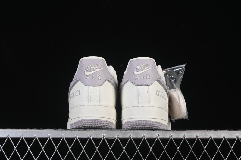 Nike Air Force 1'07 Low Gucci Collaboration White Light Brown Low-Top Casual Sneakers - YF9511-807