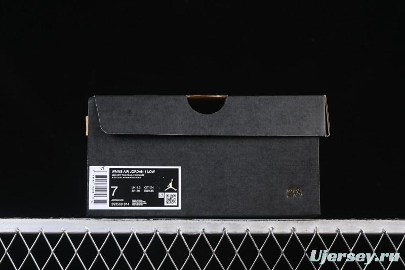 Nike Air Jordan 1 Low AJ1 Pearl Pink Low-top Casual Sneakers - 553560-614