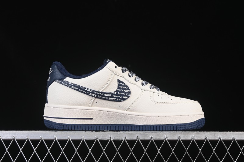 Nike Air Force 1'07 Low Collaboration Beige Camouflage Red Blue Hook Casual Skate Shoes - XD2588-609