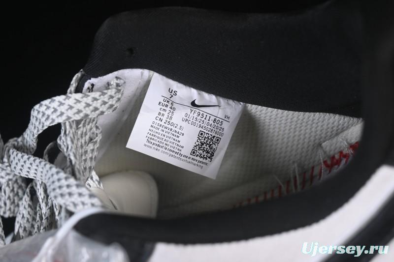 Nike Air Force 1'07 Low Casual Sneakers in White Black Gray - YF9511-805