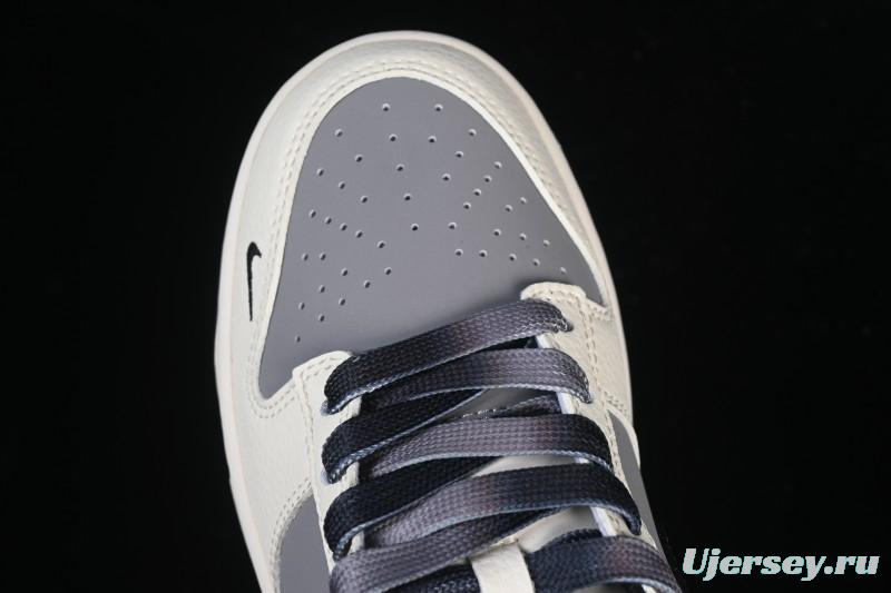 Nike SB Dunk Low Stone Island Collaboration Beige Grey Black Patchwork Anniversary Custom Low-Top Casual Skate Shoes - JP8028-041