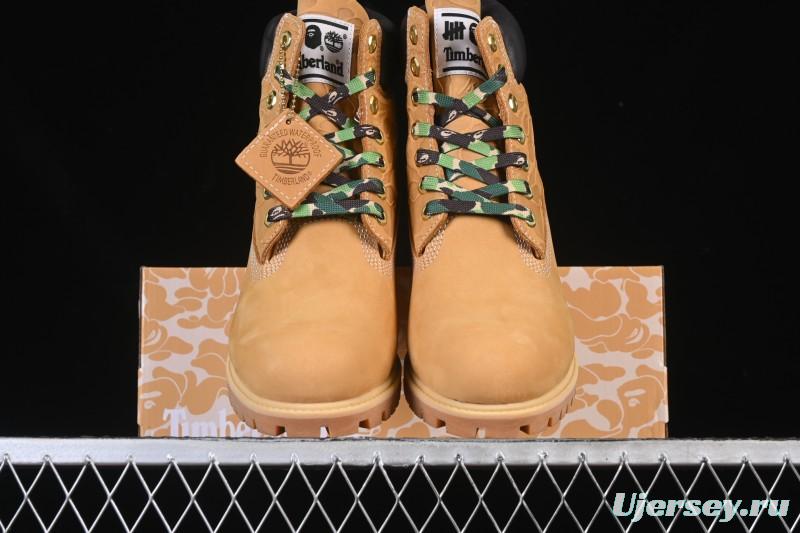 Timberland Bape Undefeated Triple Collaboration Limited Edition Waterproof Boots - TB0A1R7Y231
