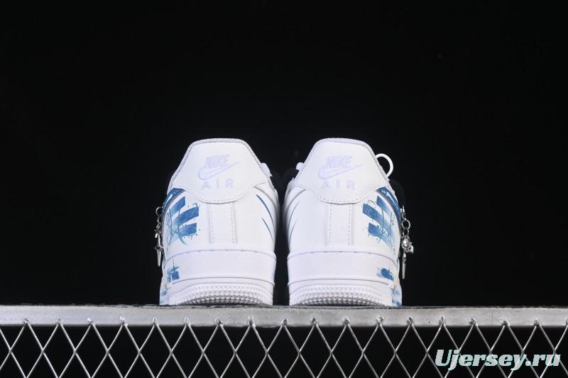 Nike Air Force 1'07 Low Pisces Hand-Painted Doodle Zodiac Series - 219-320