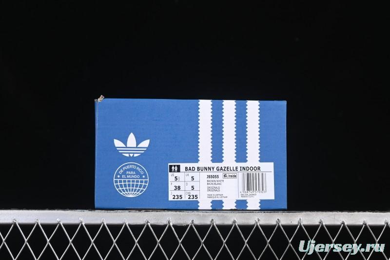 Adidas Bad Bunny Gazelle Indoor Retro Casual Slip-Resistant Wear-Resistant Low-Top Sneakers - JS5055