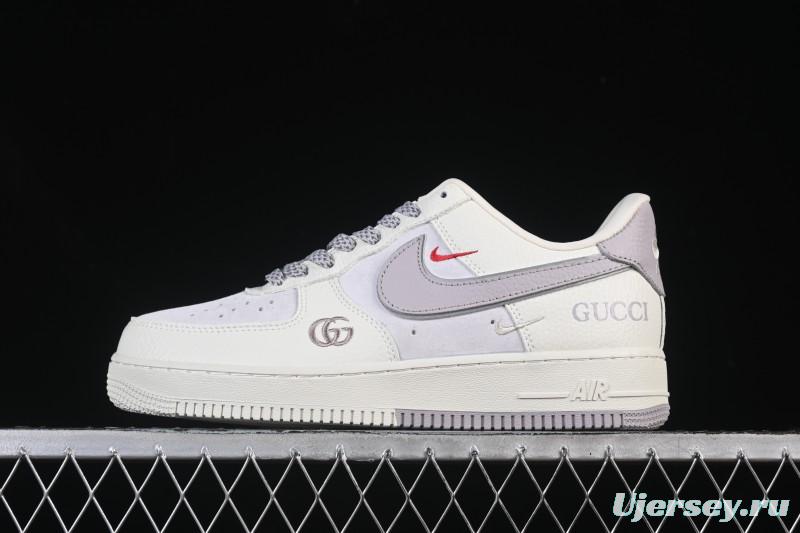 Nike Air Force 1'07 Low Gucci Collaboration White Light Brown Low-Top Casual Sneakers - YF9511-807