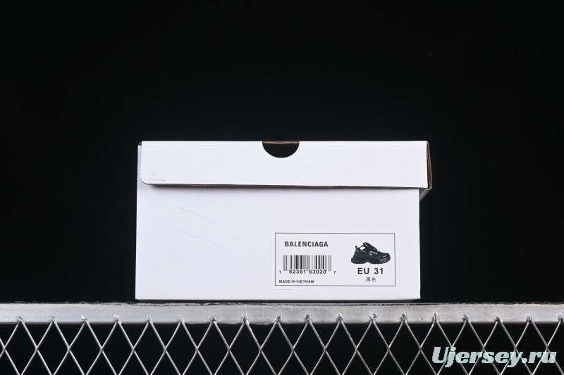 Balenciaga Non-Slip Wear-Resistant Casual Kids Shoes Black