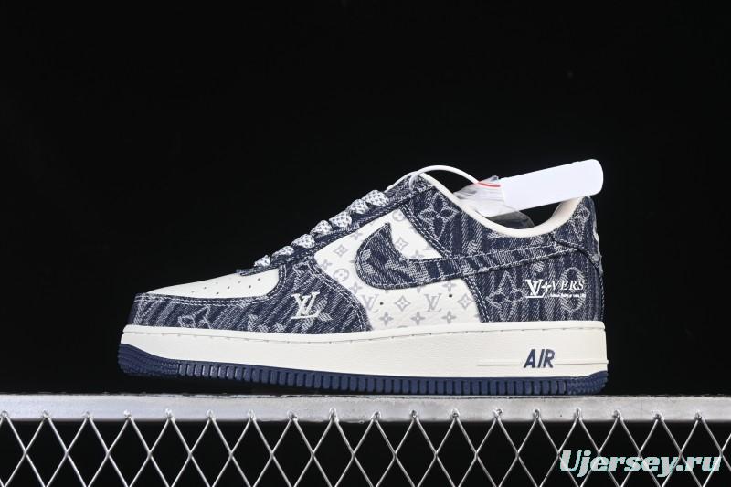 Nike Air Force 1 '07 Low LV Collaboration White Blue Casual Sneakers - YF9511-812