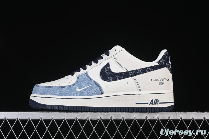 Nike Air Force 1 '07 Low LV Collaboration Denim Patchwork Casual Sneakers - SC0601-556