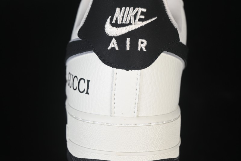 Nike Air Force 1'07 Low Gucci Collaboration White Gray Black Casual Sneakers - YF9511-808