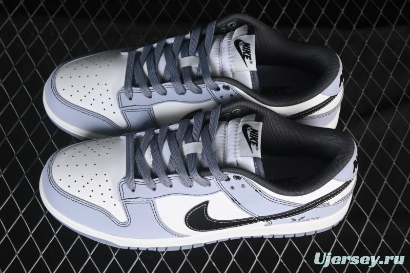 Nike SB Dunk Low Anniversary High-End Custom Low-Top Casual Skate Shoes - BB0528-109