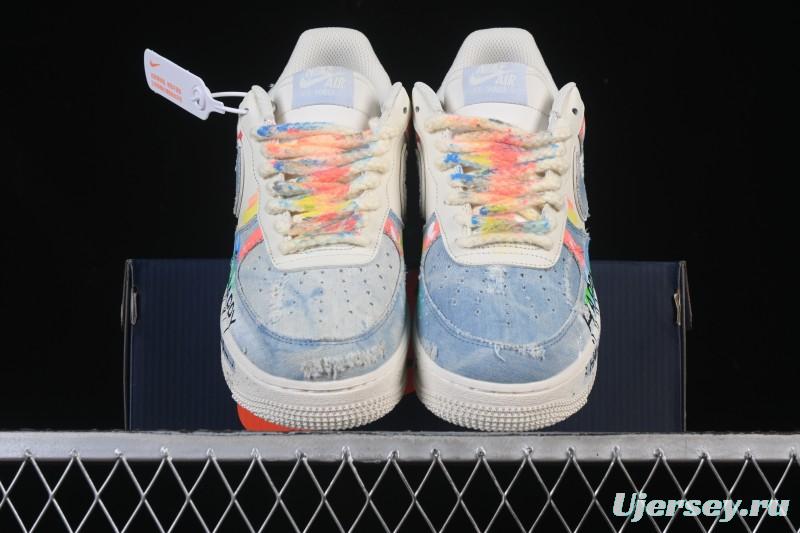 Nike Air Force 1 '07 Low Fantasy Cowboy Hand-Drawn Graffiti Casual Sneakers - CW1888-116