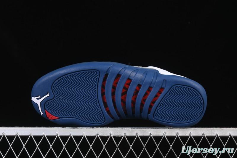 Nike Air Jordan 12 Retro French Blue And White Basketball Shoes - CT8013-114