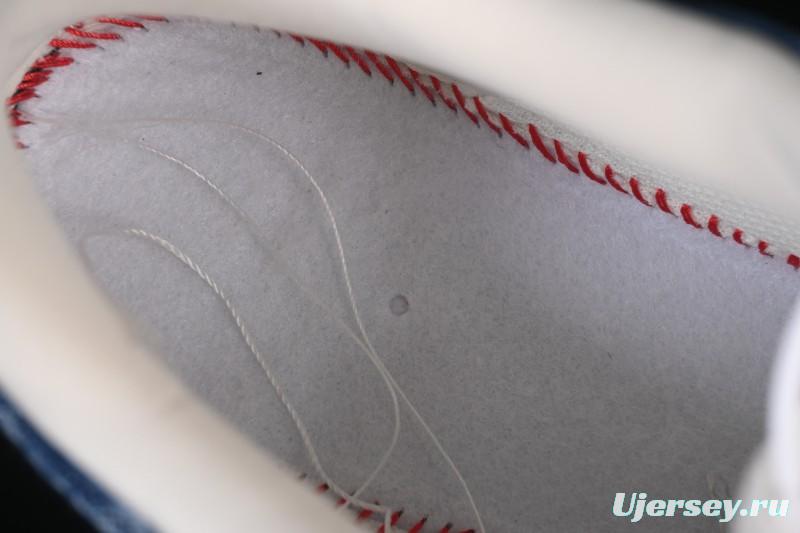 Nike Air Force 1 '07 Low LV Collaboration White Navy Blue Casual Sneakers - YF9511-813