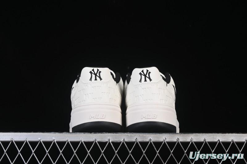 New York Yankees Bigball Chunky Embo Monogram Height Increasing Thick Sole Casual Sneakers - 3ASXE035N50CRL