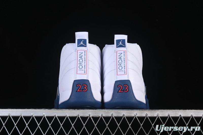 Nike Air Jordan 12 Retro French Blue And White Basketball Shoes - CT8013-114